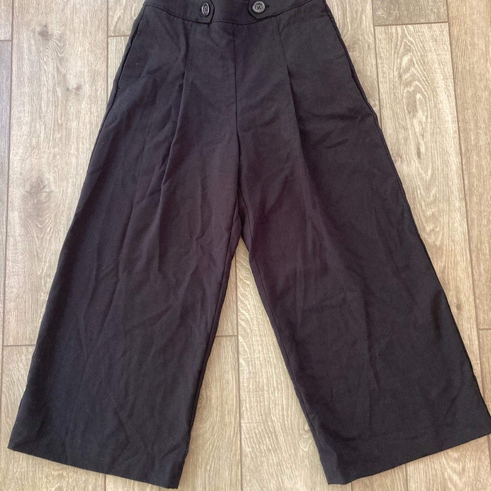 Ann Taylor Black Wide Leg Pants